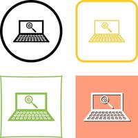 Unique Find on Internet Icon Design vector