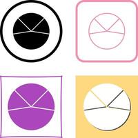 Pie Chart Analysis Icon Design vector