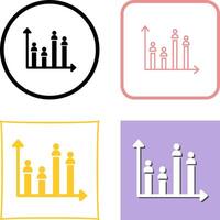 Candidate Graph Icon Design vector