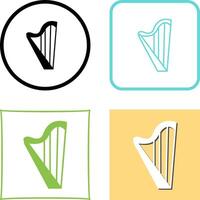 Harp Icon Design vector