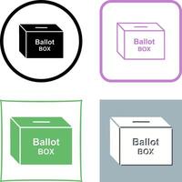 votación caja icono diseño vector