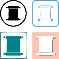 Scroll of Paper Icon Design vector