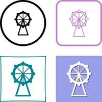 Ferris Wheel Icon Design vector