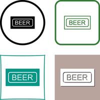 cerveza firmar icono diseño vector