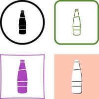 Beer Bottle Icon Design vector