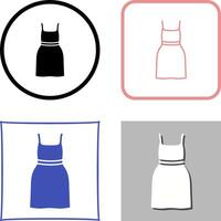 Cocktail Dress Icon Design vector