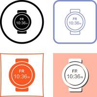 Deportes reloj icono diseño vector