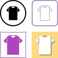 Plain T Shirt Icon Design vector