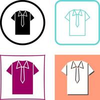 Shirt and Tie Icon Design vector