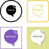 Message Bubbles Icon Design vector