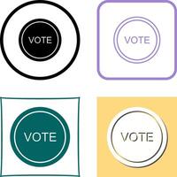 votar enlace icono diseño vector