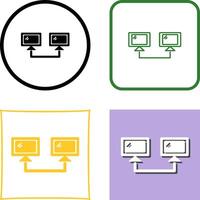 Connected Systems Icon Design vector