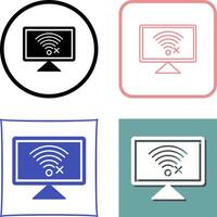 Disconnected Network Icon Design vector