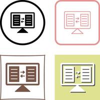 File Sharing Icon Design vector