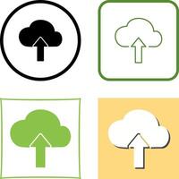 Upload to Cloud Icon Design vector