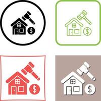 Auction Icon Design vector