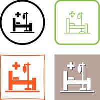 Bed Icon Design vector