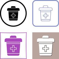 Dustbin Icon Design vector