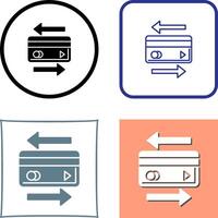 Transaction Icon Design vector