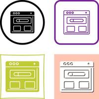 Browser Icon Design vector