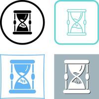 Hourglass Icon Design vector