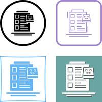 Wish List Icon Design vector