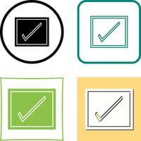 Checkbox Icon Design vector