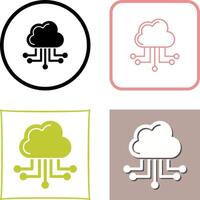 Cloud Computing Icon Design vector