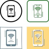 Wifi Signal Icon Design vector