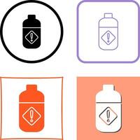 Pesticide Bottle Icon Design vector