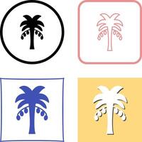 Coconut trees Icon Design vector