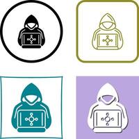 Hacker Icon Design vector