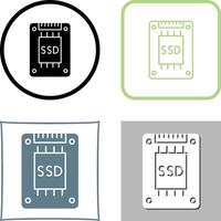 Ssd Icon Design vector