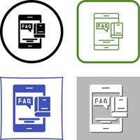 Faq Icon Design vector