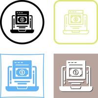 Online Payment Icon Design vector