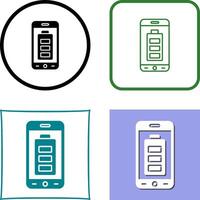 Mobile Battery Icon Design vector
