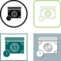 Time is Money Icon Design vector