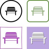 Garden Bench Icon Design vector