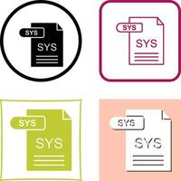 SYS Icon Design vector