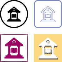 Library Icon Design vector