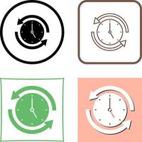 Run Time Icon Design vector