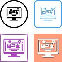 Tracking Icon Design vector