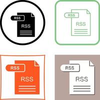 RSS Icon Design vector