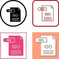 ISO Icon Design vector