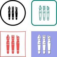 Brushes Icon Design vector