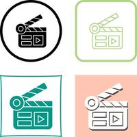 Clapper Board Icon Design vector