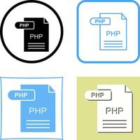 PHP Icon Design vector