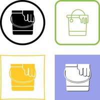 Paint Bucket Icon Design vector