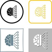 Machine Learning Icon Design vector