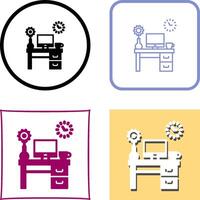 Work Table Icon Design vector